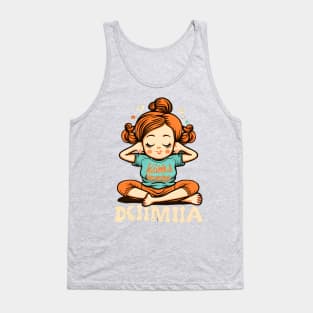 Girl relaxing after a yoga practise Tank Top